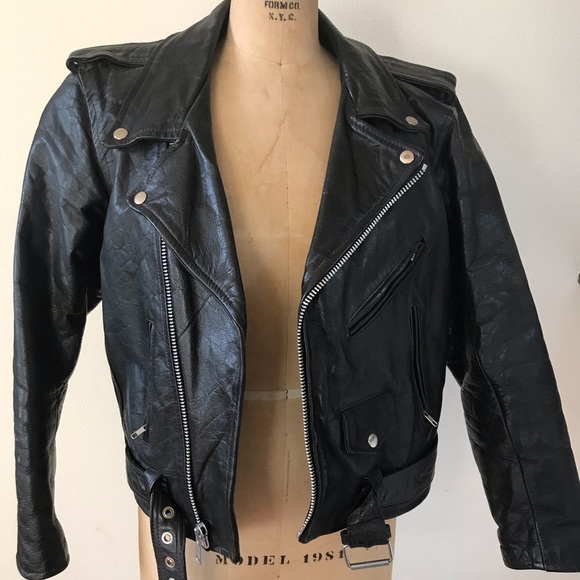 Other - MARYLAND LEATHER INC authentic black biker jacket